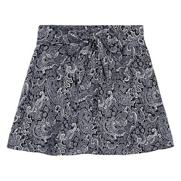 (NWOT) The Kooples Paisley-Print Belted Mini Skirt (L) - Picture 4 of 7
